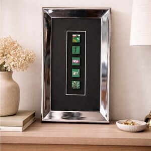 Hand Painted Miniature Golf Art Shadow Box Framed Magnetic Tiles